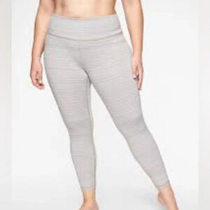 Athleta Jacquard High Rise Chaturanga 7/8 Tight in Quail - Size 1X